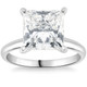 2 1/2Ct Princess Cut Solitaire Diamond Engagement Ring 14k White Gold Lab Grown