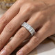 6Ct Emerald Cut Diamond Eternity Ring Lab Grown 14k White or Yellow Gold