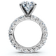 7Ct Diamond Eternity Engagement Ring Lab Grown 14k White Gold