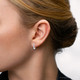 3/4 cttw Lab Grown Diamond Hoops in White or Yellow Gold 1/2" Tall