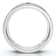 1/16Ct TW Three Stone Men's Brushed Diamond Lab Grown Wedding Ring in 14k Gold