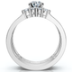 1Ct Diamond Engagement Matching Wedding Ring Set 10k Gold Lab Grown