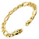 Men's Figaro Link 14k Gold (30gram) or Platinum (49gram) 9.5mm Bracelet 8.5"