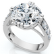 Certified 4 1/2Ct Bauer Diamond Engagement Ring 14k Gold Lab Grown