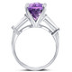 5Ct Pear Shape Amethyst & Moissanite Ring 14k White Gold 5Ct Pear Shape Amethyst & Moissanite Ring 14k White Gold