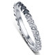 1 1/4Ct Black & White Diamond Eternity Stackable Wedding Ring 10k White Gold 1 1/4Ct Black & White Diamond Eternity Stackable Wedding Ring 10k White Gold