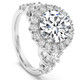 5Ct Halo Round Brilliant Cut Diamond Engagement Ring Lab Grown in 14k Gold