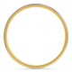 Men's Brushed Two Tone Wedding Band 14k Gold Ring
