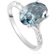 2Ct Oval Blue Diamond Solitaire Engagement Ring 14k White Gold Lab Grown 2Ct Oval Blue Diamond Solitaire Engagement Ring 14k White Gold Lab Grown