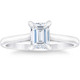 Platinum 1Ct Emerald Cut Diamond Solitaire Engagement Ring Lab Grown Platinum 1Ct Emerald Cut Diamond Solitaire Engagement Ring Lab Grown