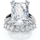 Certified 8Ct Radiant Cut Diamond Engagement Ring Set 14k Gold Lab Grown