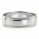 Men's Milgrain Polished Wedding Band 14k Gold or Platinum Ring