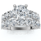 3 1/2 Ct Diamond Engagement Wedding Ring Set White Gold Enhanced