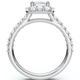 1 3/4Ct Emerald Cut Diamond Halo Engagement Ring 10k Gold Lab Grown