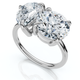 Certified Toi Et Moi 5Ct Diamond Ring 14k Gold Lab Grown