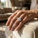 Certified 2 3/4Ct Jenn Oval Diamond Engagement Ring 14k Gold or Platinum Lab
