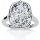 Certified 3Ct Sylva Elongated Cushion Diamond Engagement Ring 14k Gold Lab Grown