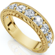 1Ct Heather Diamond Vintage Wedding Ring 10k Gold Lab Grown