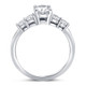 1 1/2Ct TW Oval Cut Engagement Ring 14k White Gold Lab Grown 1 1/2Ct TW Oval Cut Engagement Ring 14k White Gold Lab Grown