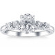 1 1/2Ct TW Oval Cut Engagement Ring 14k White Gold Lab Grown 1 1/2Ct TW Oval Cut Engagement Ring 14k White Gold Lab Grown