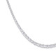 10Ct Graduated Diamond Tennis Necklace Lab Grown 14k Gold 18"