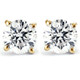 1/2Ct TW Diamond Studs in 14k White or Yellow Gold Lab Grown