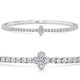3.70Ct Diamond Flexible Tennis Bangle Bracelet 14k White Gold Lab Grown