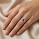 1/3Ct Thin Sapphire Diamond Stackable Wedding Ring 14k Gold Lab Grown