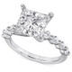 3Ct Princess Cut Diamond Engagement Ring 14k White Gold Lab Grown 3Ct Princess Cut Diamond Engagement Ring 14k White Gold Lab Grown