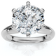 2 1/2 Carat Certified Diamond Solitaire Engagement Ring 14k Gold Lab Grown