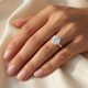2 1/2 Carat Certified Diamond Solitaire Engagement Ring 14k Gold Lab Grown