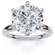 Platinum 1 - 5 carat Round Certified Diamond Engagement Ring Lab Grown
