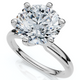 Platinum 1 - 5 carat Round Certified Diamond Engagement Ring Lab Grown