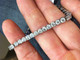 11ct Lab-Created Diamond Tennis Bracelet 14K White Gold 7"