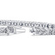 11ct Lab Grown Round Cut Diamond Tennis Bracelet 14K White Gold 7"
