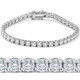 11ct Lab Grown Round Cut Diamond Tennis Bracelet 14K White Gold 7"