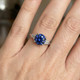 4 3/4Ct Blue Sapphire & Diamond Engagement Anniversary Ring Gold Lab Grown