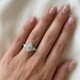 2Ct TW Pear Shape Three Stone Diamond Engagement Ring in 14k Gold Lab Grown