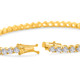 8.00Ct Diamond Tennis Bracelet 14k Gold Lab Grown 7"