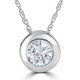 .25 - 1.00Ct Round Diamond Solitaire Pendant Necklace 14k White or Yellow Gold