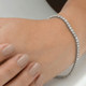 4 Ct Diamond Tennis Bracelet 14k White, Yellow, or Rose Gold Lab Grown 7"