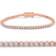 4 Ct Diamond Tennis Bracelet 14k White, Yellow, or Rose Gold Lab Grown 7"
