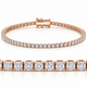 4 Ct Diamond Tennis Bracelet 14k White, Yellow, or Rose Gold Lab Grown 7"