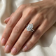 Certified 3Ct Vireo Elongated Hexagon Diamond Engagement Ring 14k Gold Lab Grown