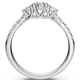 3/4ct Elira Three Stone Diamond Ring 10K Gold Lab Grown