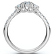 3/4ct Elira Three Stone Diamond Ring 10K Gold Lab Grown