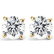 2 1/4 Ct T.W. Diamond Screw Back Studs Lab Grown 14k Yellow Gold