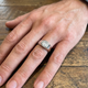 1 3/8Ct Emerald Cut Solitaire Men's Bezel Ring in 14k Gold Lab Grown