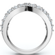 1Ct TW Diamond Wedding Contour Curved Ring Women's Anniversary Lab Grown Band