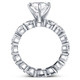 Certified 13Ct Pear Shape Diamond Eternity Wedding Ring Set 14k Gold Lab Grown